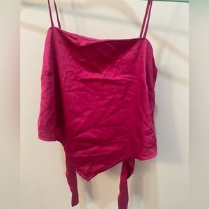 Pink night out crop top